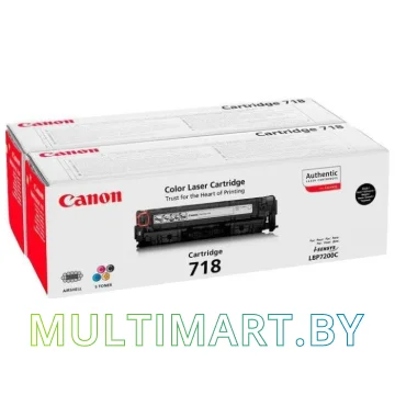 Набор картриджей Canon 718 Black twin pack
